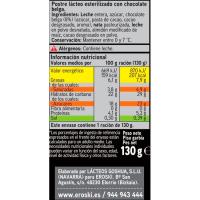 EROSKI SELEQTIA txokolatezko azkenburukoa belgikarra, buztinezko potoa 130 g