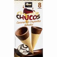 Cucuruchos crujientes de chocolate DICAR, 8 uds., caja 125 g