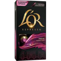 L'OR India bizitasun kafea, bateragarria Nespressorekin, kutxa 10 ale