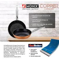 Sartén aluminio forjado Cooper, apta para todo tipo de cocinas MONIX, Ø24 cm