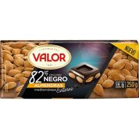 Chocolate 82% con almendras VALOR, tableta 250 g