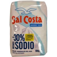 Sal fina -30% sodio SAL COSTA, paquete 900 g