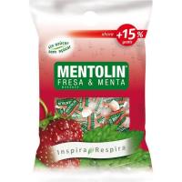 Caramelos de fresa-menta sin azúcar MENTOLÍN, bolsa 100 g