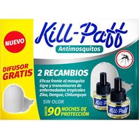 Insecticida-Difusor-2 recambios mosquitos KILL PAFF, pack 1 ud.