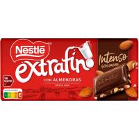 Chocolate con almendras extrafino intenso NESTLÉ, tableta 123 g