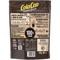 COLA CAO % 100 kakao disolbagarri natural purua, poltsa 250 g