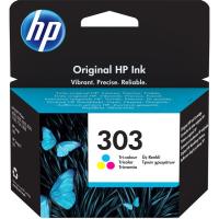 HP 303 T6N01AE hiru koloreko tintako kartutxo originala, 1 ale