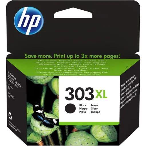 Cartucho de tinta original negro, T6N04AE, 303 XL HP, 1 ud