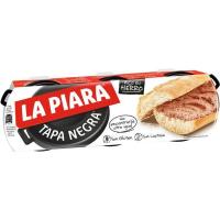 Paté LA PIARA Tapa Negra, pack 3x75 g