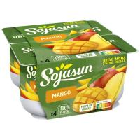 Postre de soja de mango SOJASUN, pack 4x100 g