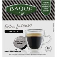 Café mezcla extra intenso comp. Nespresso BAQUÉ, caja 10 uds