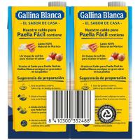 Caldo de marisco GALLINA BLANCA PAELLA FÁCIL,  pack 2x1 litro