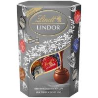 LINDT CORENT LINDOR Silver bonboien sorta, kutxa 200 g