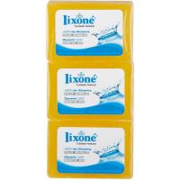 Jabón de manos con glicerina LIXONE, pastilla, pack 3 uds.