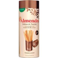 Palitos de chocolate blond-turrón blando EL ALMENDRO, caja 142 g