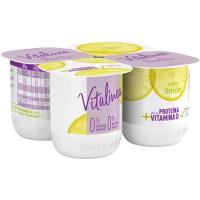 Yogur desnatado de limón DANONE VITALINEA, pack 4x120 g