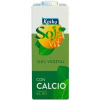 Bebida de soja enriquecida con calcio KAIKU, brik 1 litro