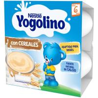 Yogolino de cereales-vainilla NESTLÉ, pack 4x100 g