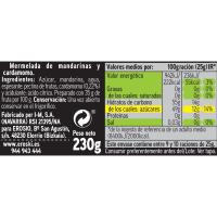 Mermelada de mandarina-cardamomo Eroski SELEQTIA, frasco 230 g