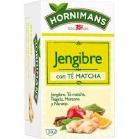 Infusión jengibre con té matcha HORNIMANS, caja 20 sobres