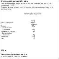 Chorizo casero OROZKO, sarta 250 g