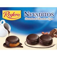 Nevaditos bañados de chocolate negro REGLERO, caja 480 g