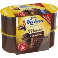 Mousse de chocolate LA LECHERA, pack 4x59 g