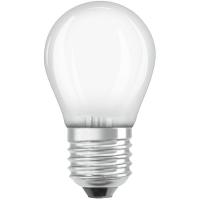 Bombilla Led E27 esférica 4W 2700K de luz cálida OSRAM, 3 uds