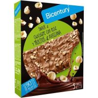 Barrita de chocolate con leche-avellana BICENTURY, caja 90 g