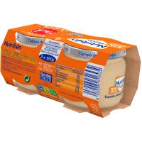 Potito de manz.-naranja-plátano-melocotón NUTRIBEN, pack 2x120 g