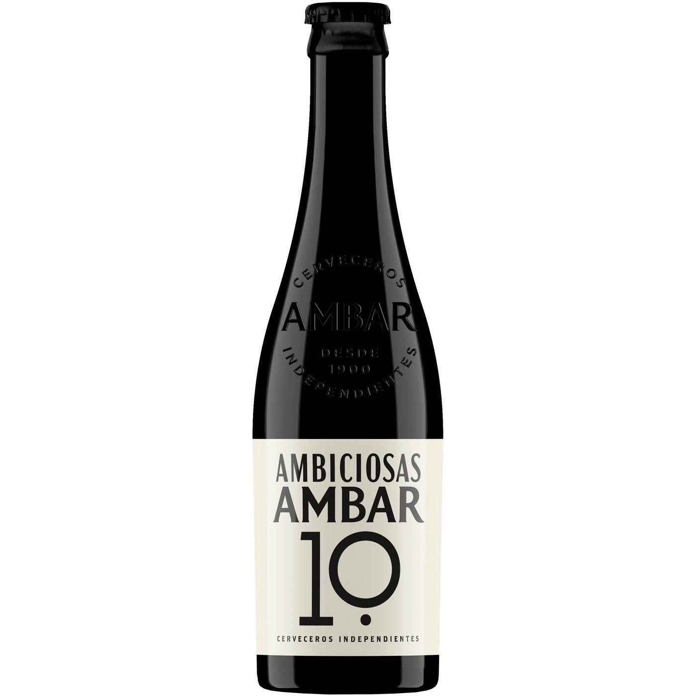 precios Cerveza Ambiciosas Ambar 10, Botellín 33 Cl en Eroski