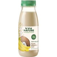 Zumo de avena-plátano-coco VIANATURE, botella 250 ml