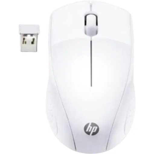 Ratón óptico inalámbrico blanco, 1600 dpi, 220 HP