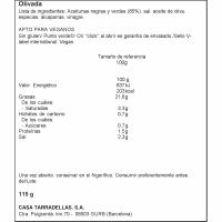 Paté de olivada CASA TARRADELLAS, frasco 125 g