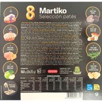 Tabla selección de patés MARTIKO, pack 8x20 g