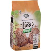 Pan integral tostado semillas lino bio SANTIVERI, paquete 300 g