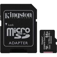 KINGSTON SDCS2 64 GB CLASS 10 mikroSD txartela egokigailuarekin