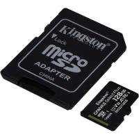 KINGSTON SDCS2 128 GB CLASS 10 mikroSD txartela egokigailuarekin