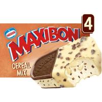 Helado sandwich-cereal mix MAXIBON, 4 uds., caja 380 g