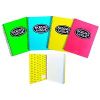 Cuaderno de espiral A4, cuadrícula 5x5, microperforado, tapa dura neón ¿Cuál te llegará? OCW50037 OCEAN'S WAVE, 160 hojas