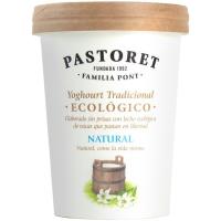 Yogur ecológico natural PASTORET, tarrina 500 g