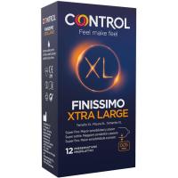 Preservativos finissimo extra largo CONTROL, caja 12 uds