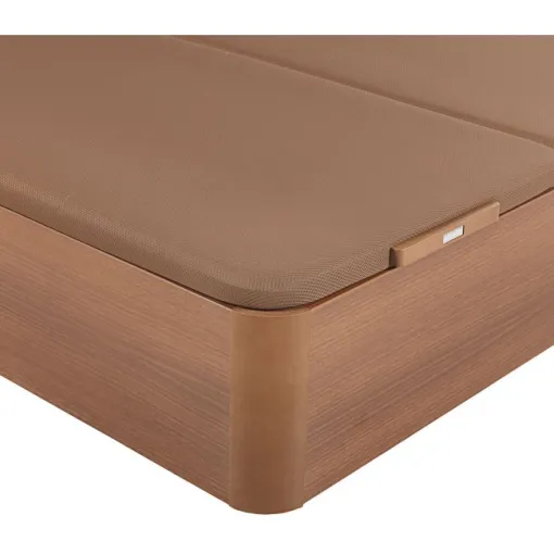 Canapé abatible madera al suelo 3D doble tapa 150x190 Cerezo PIKOLIN