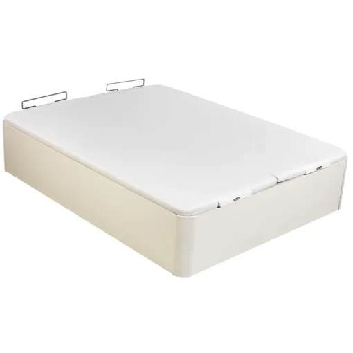 Canapé abatible madera al suelo Supra doble tapa 150x190 Blanco PIKOLIN