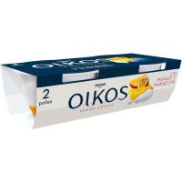 Yogur cremoso de mango-maracuyá OIKOS, pack 2x110 g