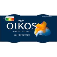 Yogur cremoso de melocotón OIKOS, pack 2x110 g