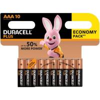 Pila alcalina Plus Power LR03 (AAA) DURACELL, pack 10 uds