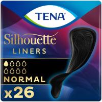 Protector de incontinencia negro normal TENA, paquete 26 uds
