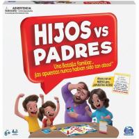 SPINMASTER GAMES mahai jokoa: Hijos vs Padres, adin gomendatua: +6 urte