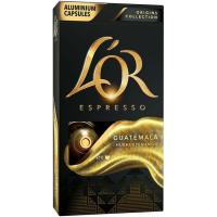 Café origen Guatemala compatible Nespresso L'OR, caja 10 uds
